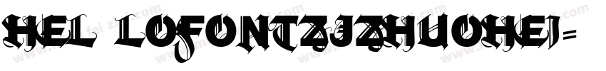 Hel loFontZJZhuoHei字体转换